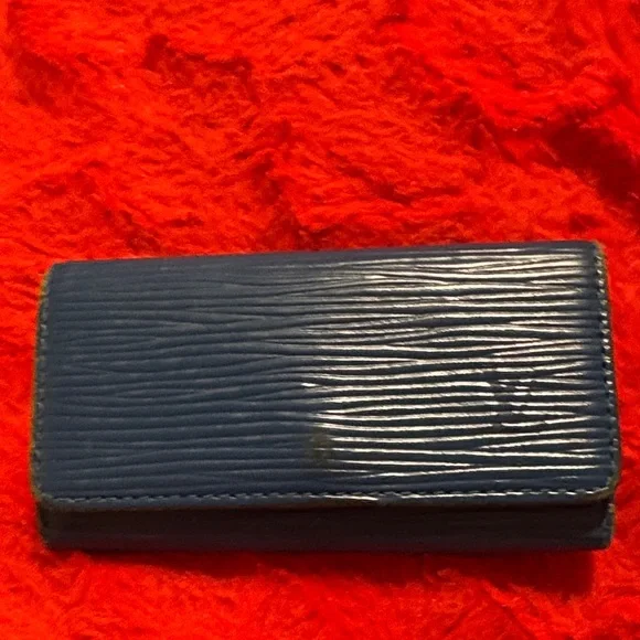 Blue Textured Wallet - Picture 1 of 5